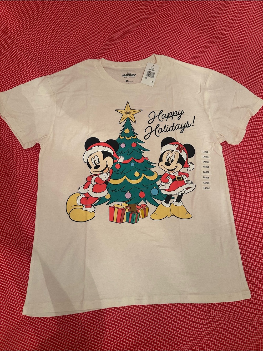 Disney Adult Mickey & Minnie 'Happy Holidays' Christmas T-Shirt